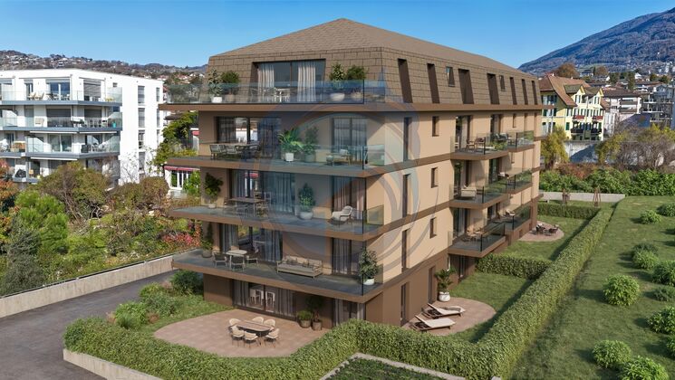 BEL APPARTEMENT DE 4.5 PIÈCES NEUF AU REZ-DE-CHAUSSÉE AVEC JARDIN