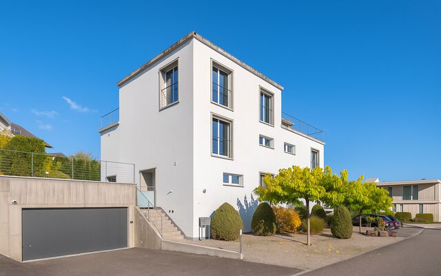 Semi-detached house with partial lake view