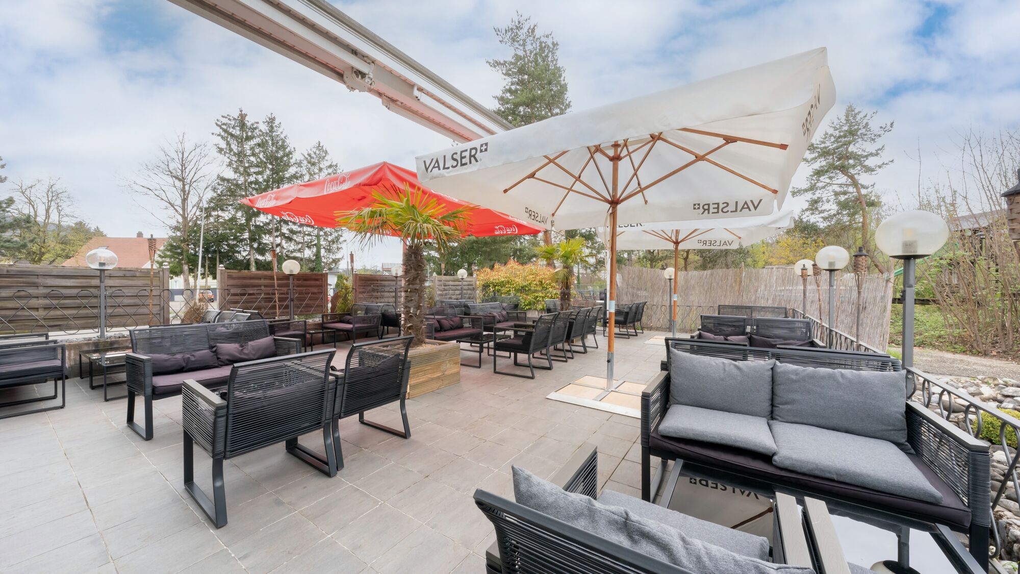Terrasse mit 80m2