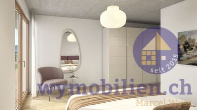 Schlafzimmer Gartenwohnung West (1090-01)