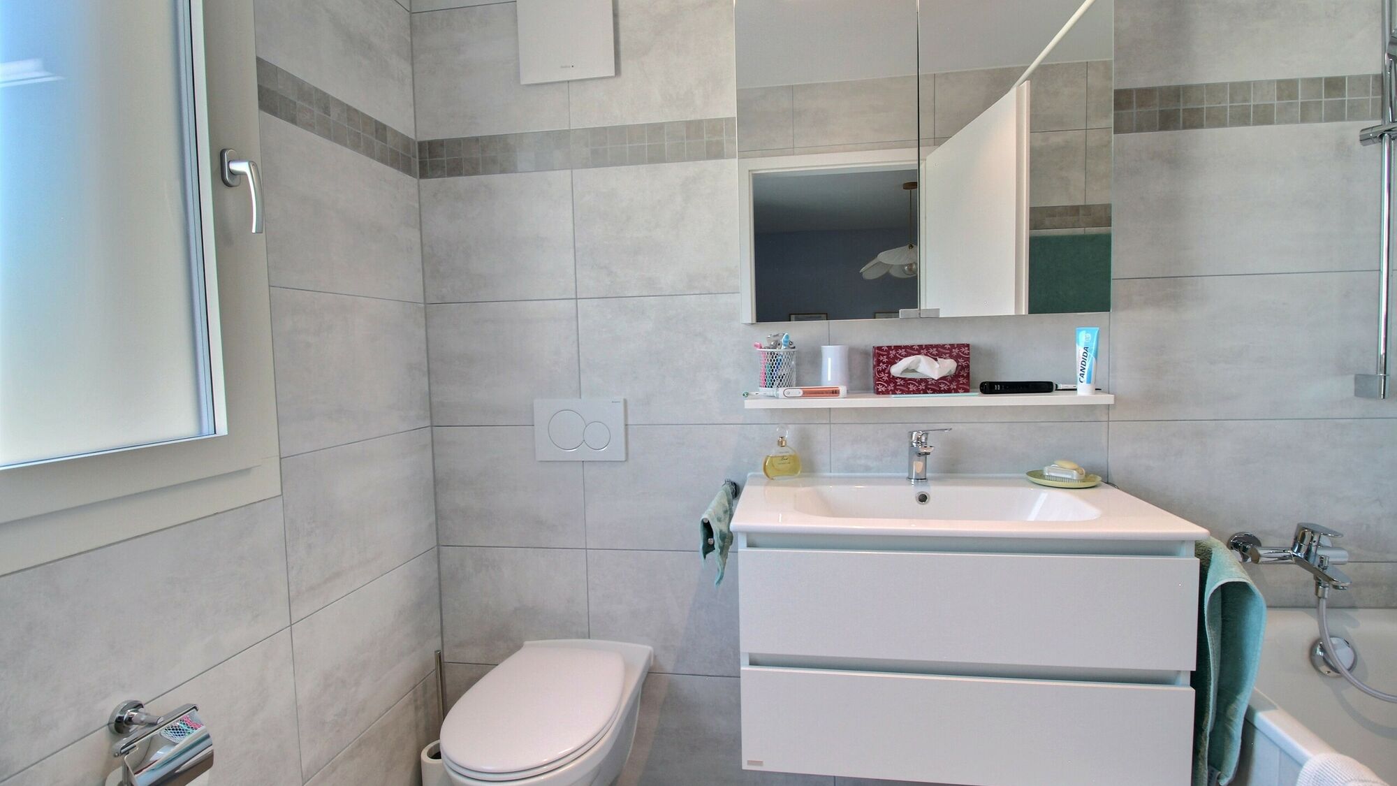 Salle de bains parentale