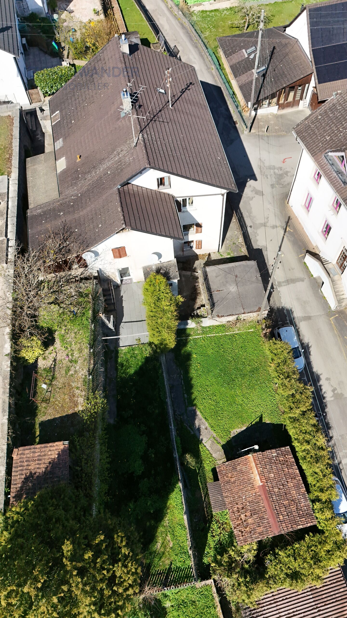 vue drone de toute la parcelle