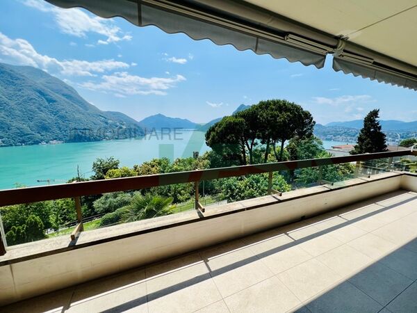 Lovely 3-room penthouse with stunning views on lake, hills and city