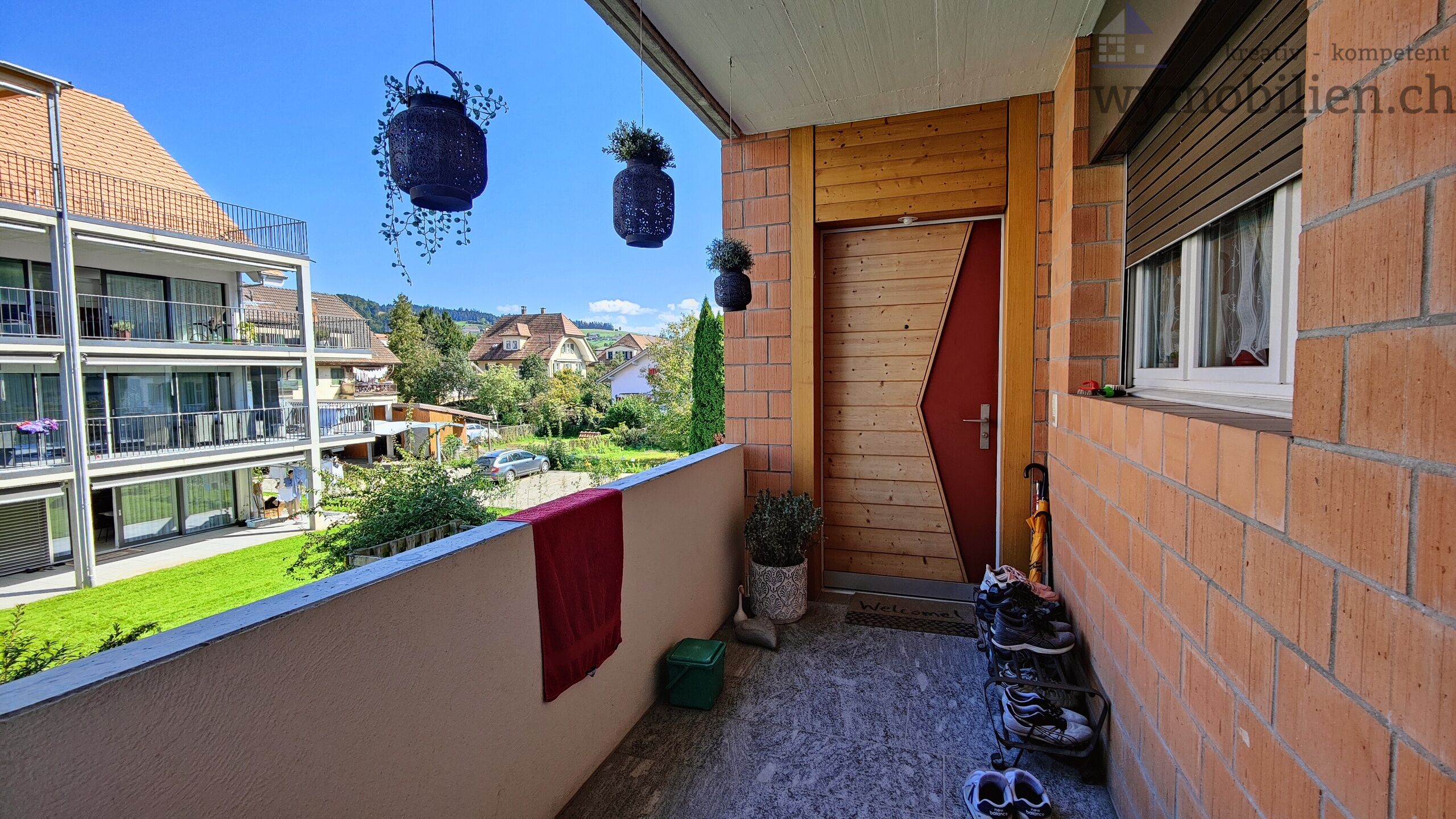 Laubenzugang zur Wohnung 