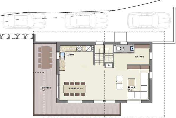 2ème étage (64 m2)