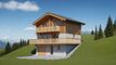 Les Giettes , chalet individuel avec vue sur le lac