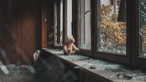 Dunkle Nacht in der Ukraine
