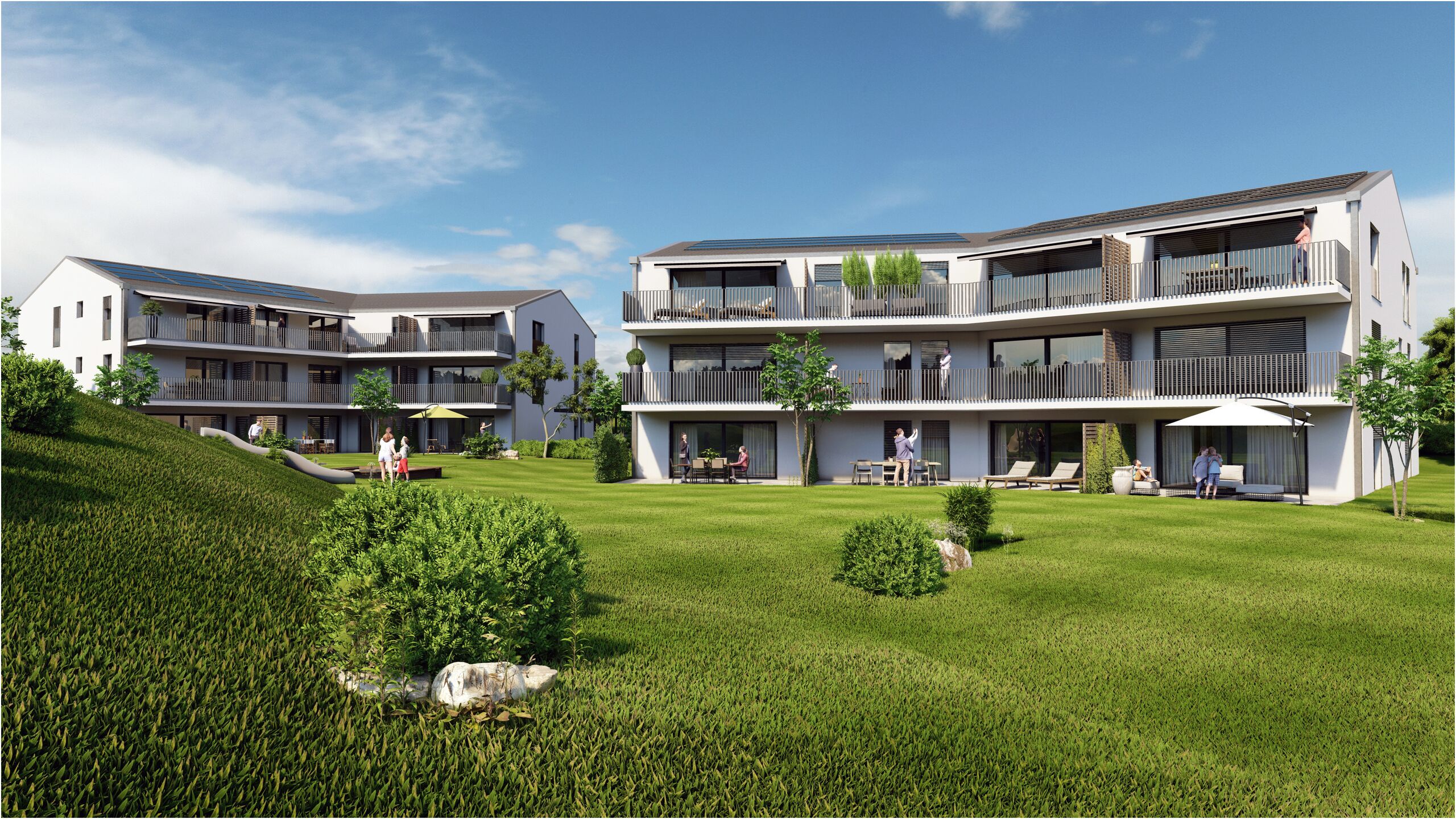 Projet immobilier à Farvagny avec appartements à vendre, l'extérieur