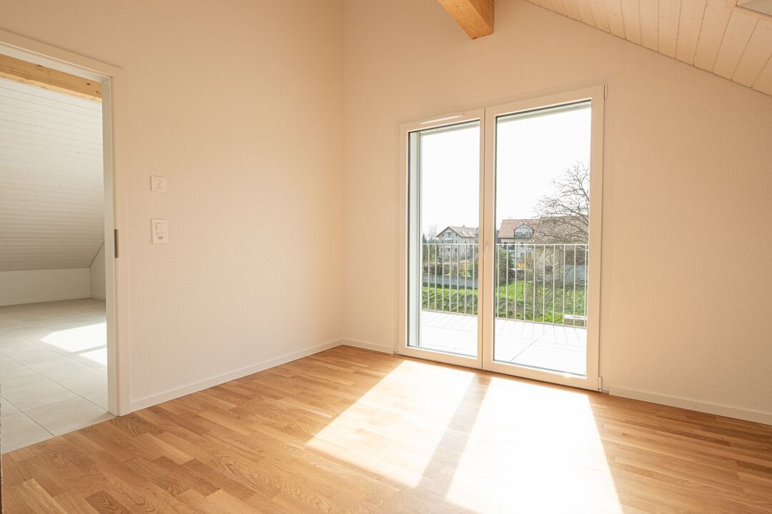Construction d'un petit immeuble au style villageois avec 6 appartements : l'intérieur.
