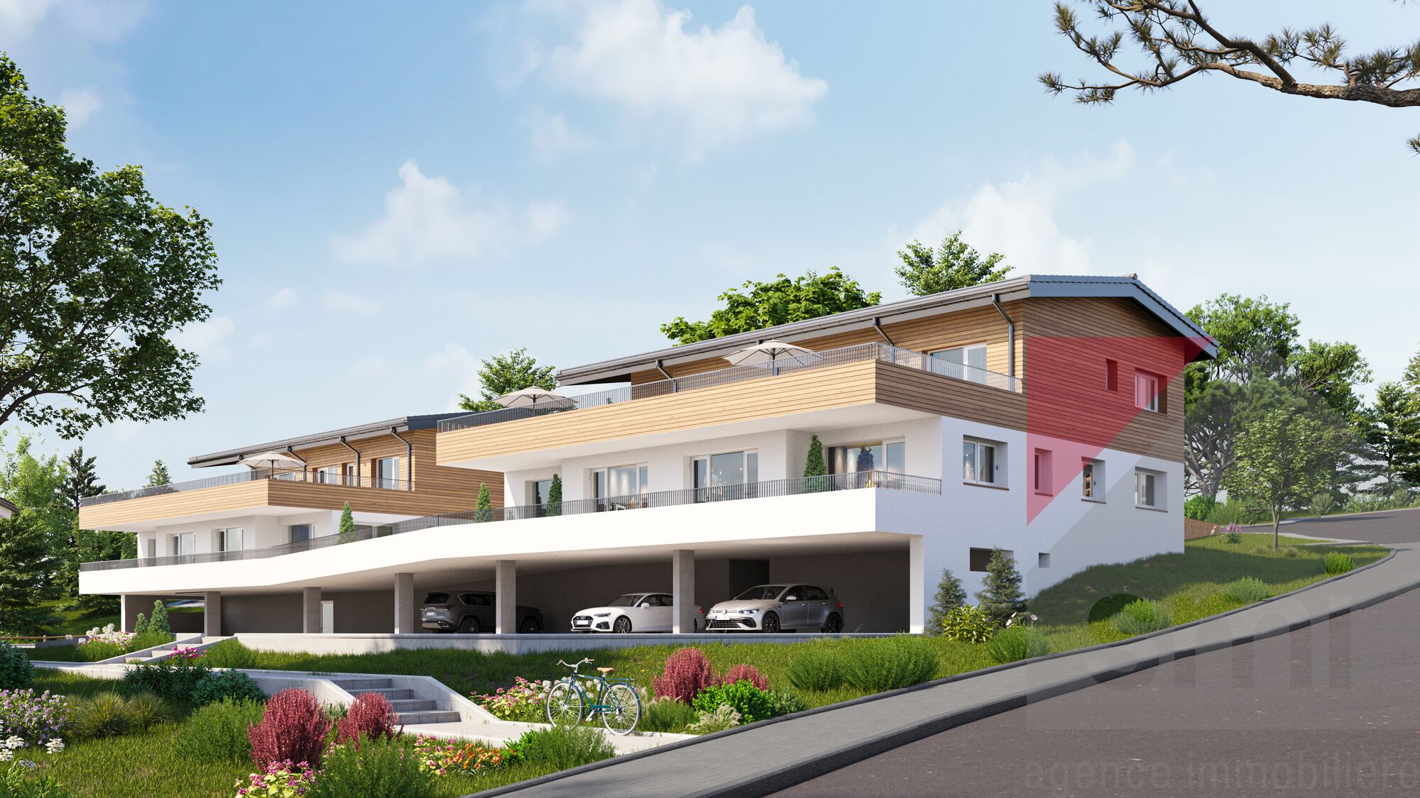 Balcon, et jardin privatif