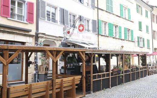 Well known Bar/Restaurant in the heart of the old town of Porrentruy.