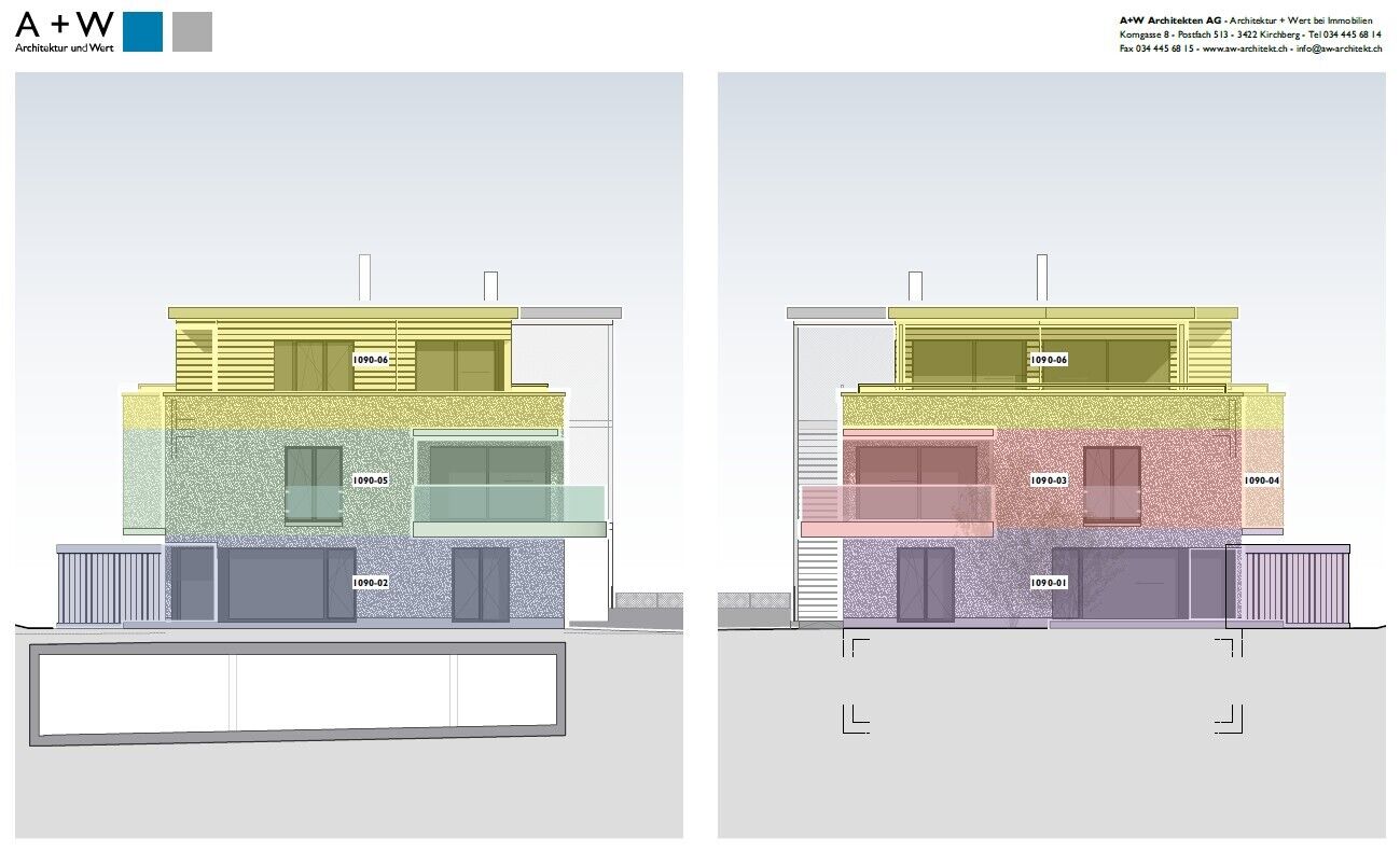 Fassade Ost/West - 1090-02 (blau)