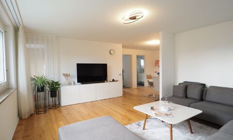 Renovated 4.5 room apartment with balcony and parking space