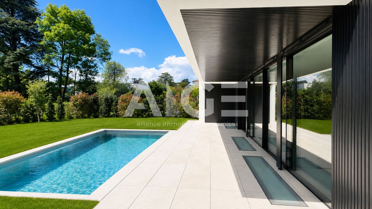 Magnificent contemporary Minergie villa with swimming pool