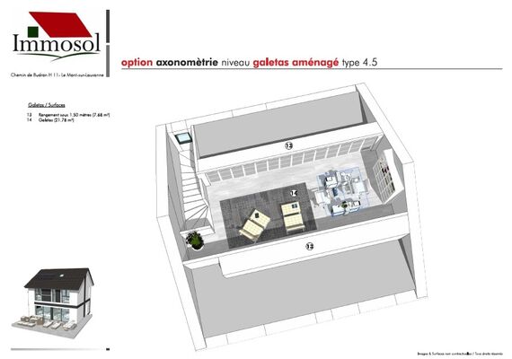 Immosol | Sedeilles | 2D Attic