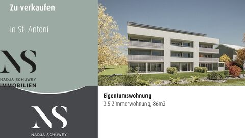 3.5 Zimmer Neubauwohnung im 1. OG Ost in St. Antoni