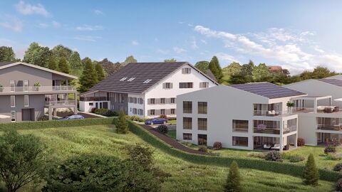Charmant et spacieux 3,5 pcs avec vue au coeur de Farvagny-le-Petit