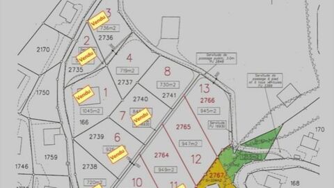 4 PARCELLES à construire à VAL D'ILLIEZ no 4 - 8 -12 ET 13