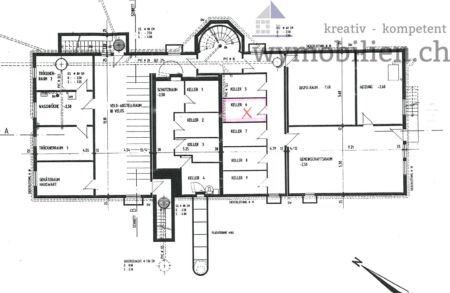 Grundriss Keller 