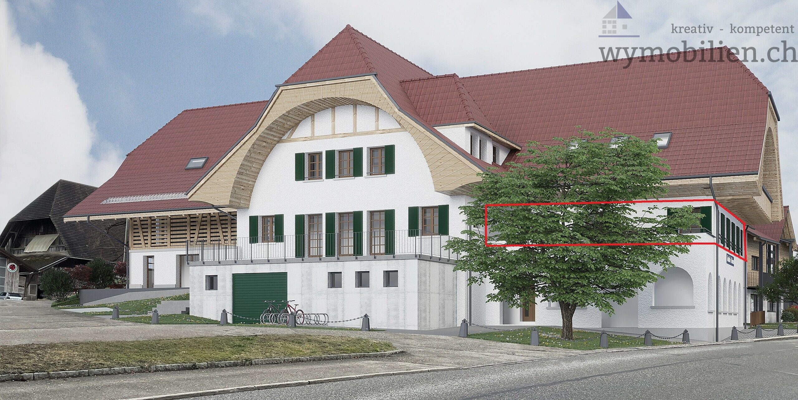 Grosser Sitzplatz Wohnung 2