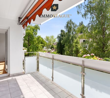 Der sonnenverwöhnte Balkon.