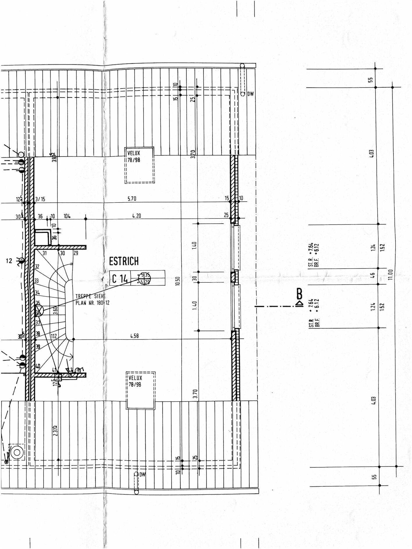 Grundrissplan Dachgeschoss (DG)