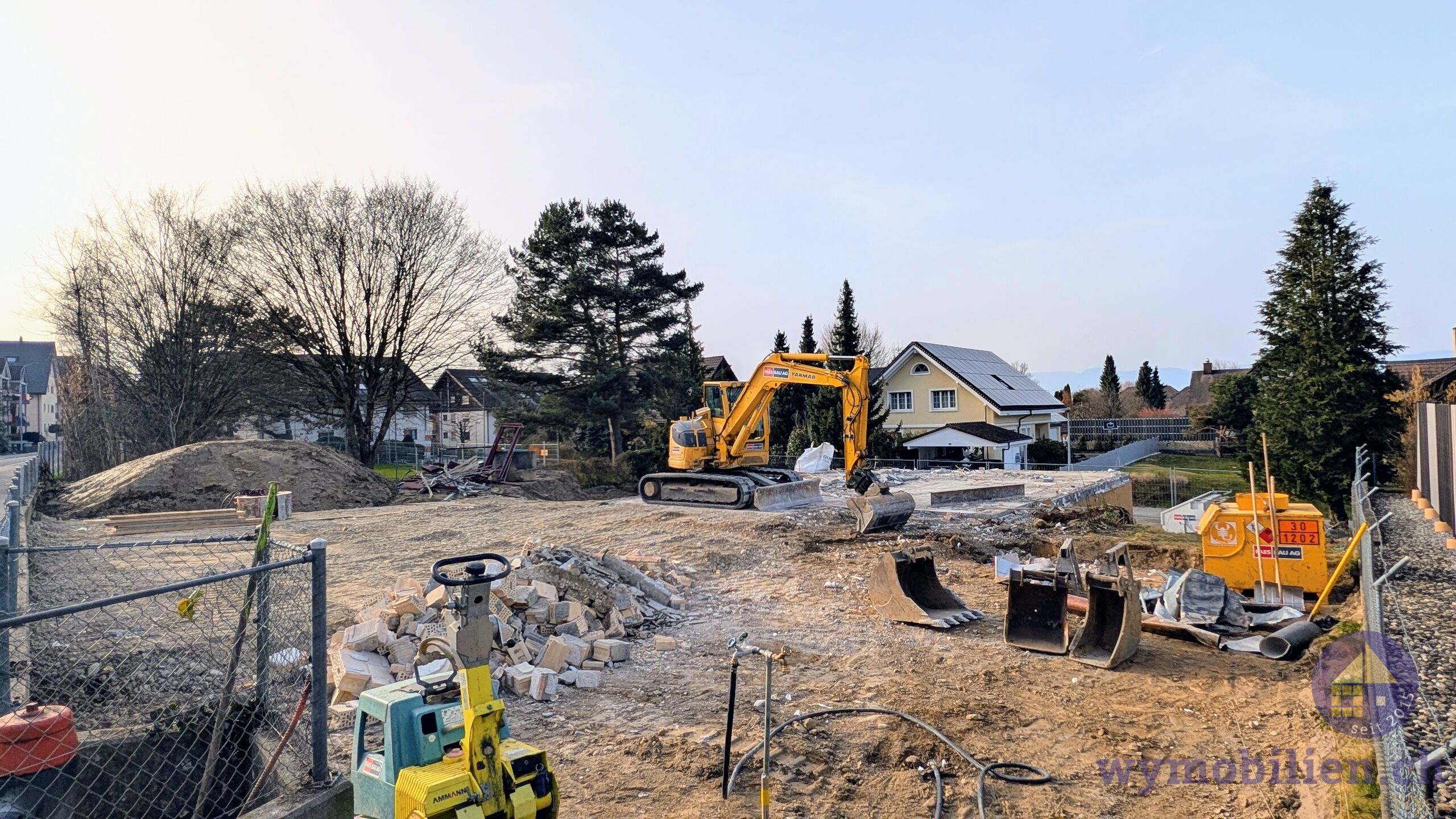 Die Bauarbeiten haben begonnen