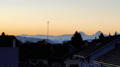 23.11, 08.00 Uhr, Ausblick kleine Terrasse