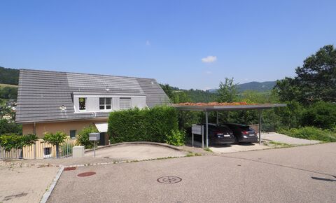 Modern apartment with parking space and carport