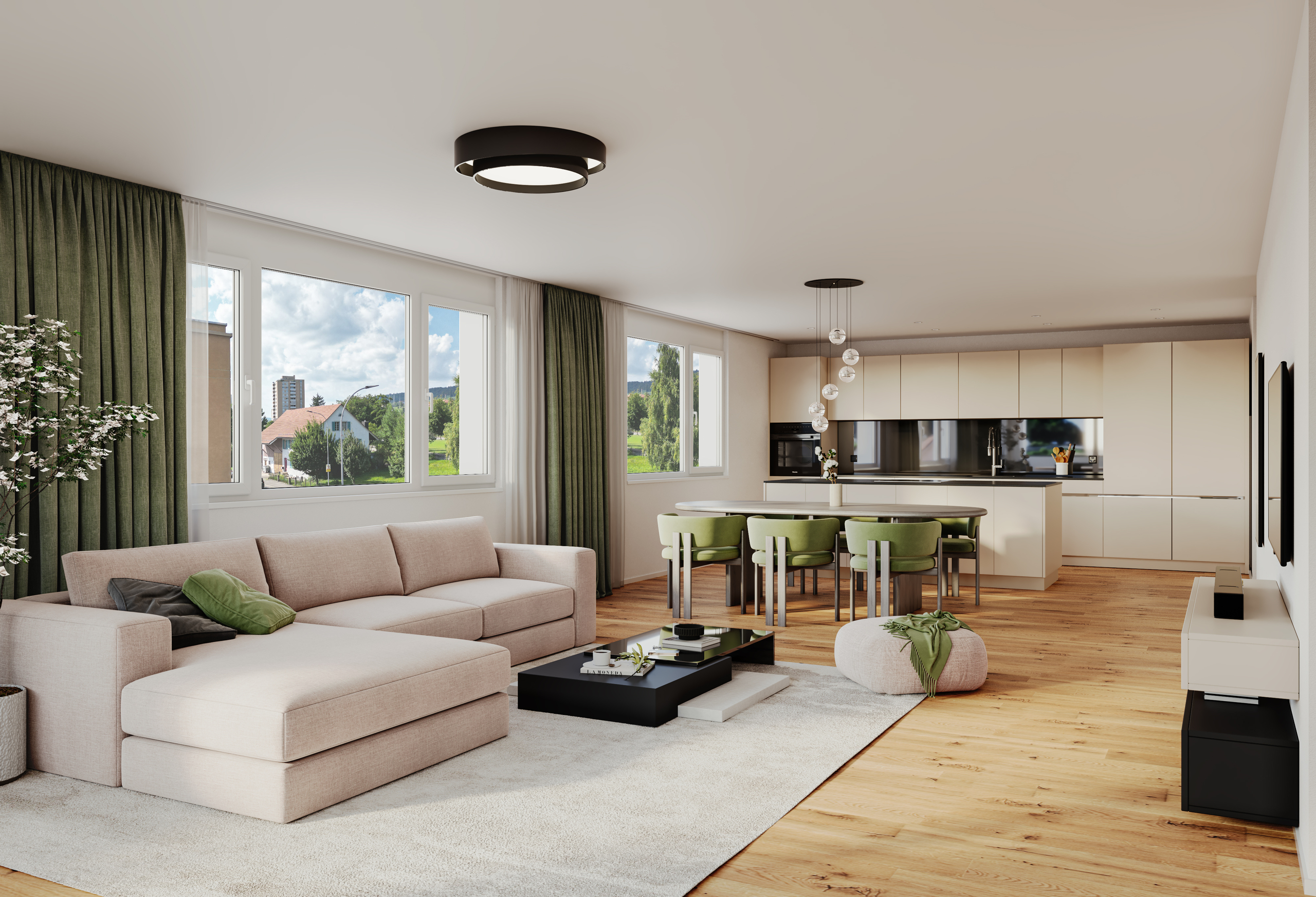 Wohnzimmer / Wohn- und Essbereich