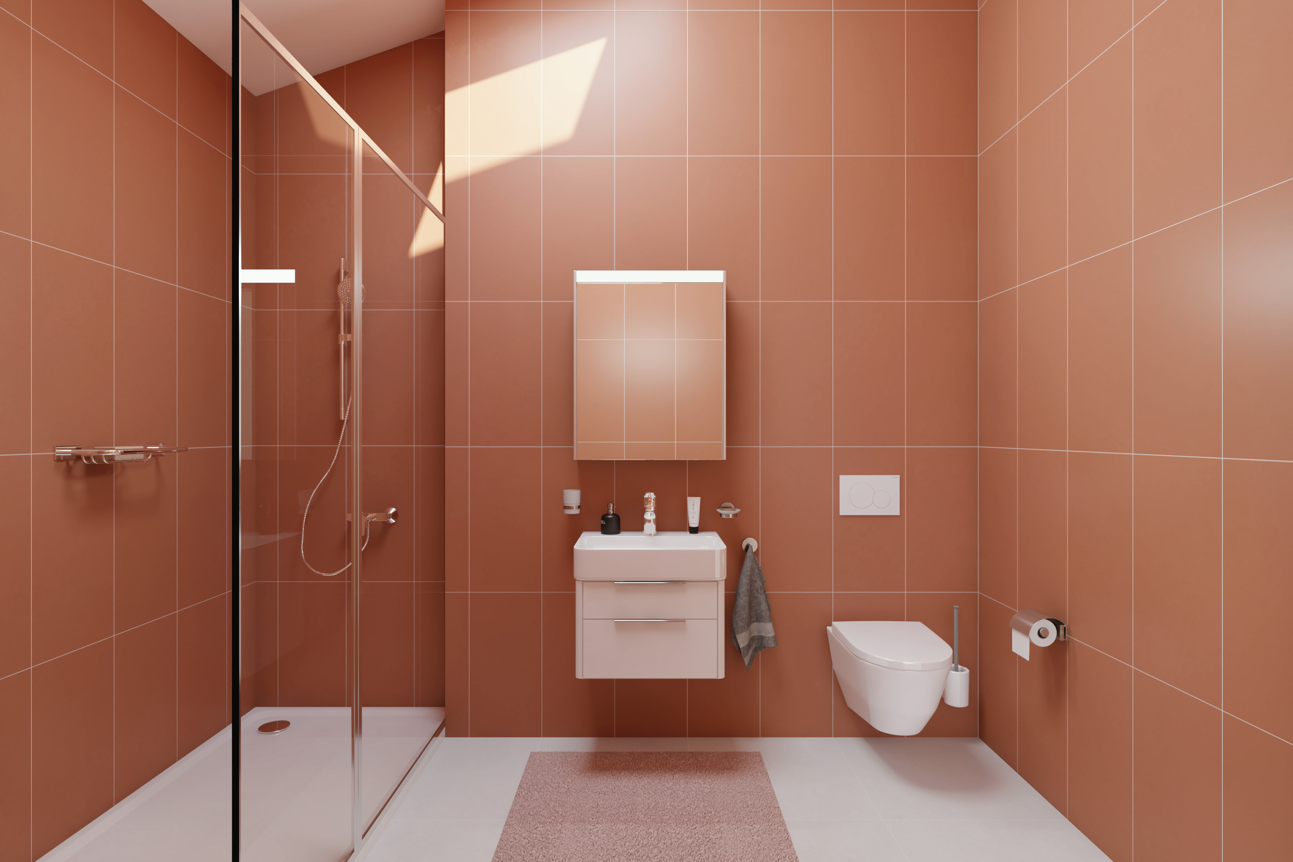 Villa type A - salle de douche Villa type A - salle de douche