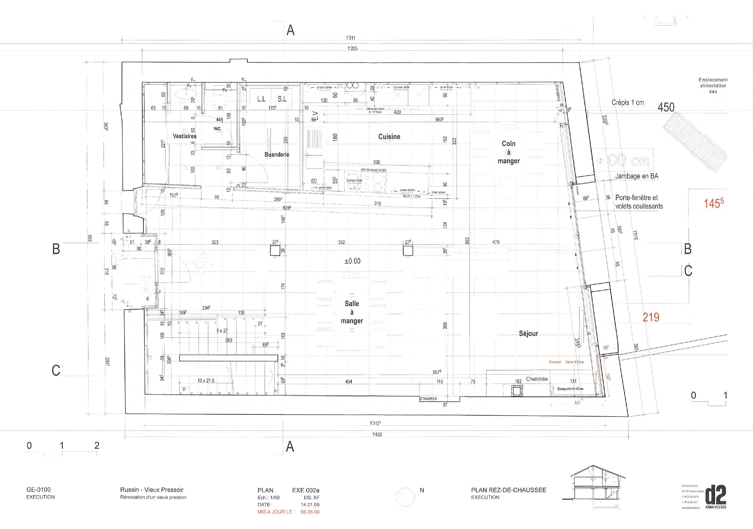 Plan rez-de-chaussée