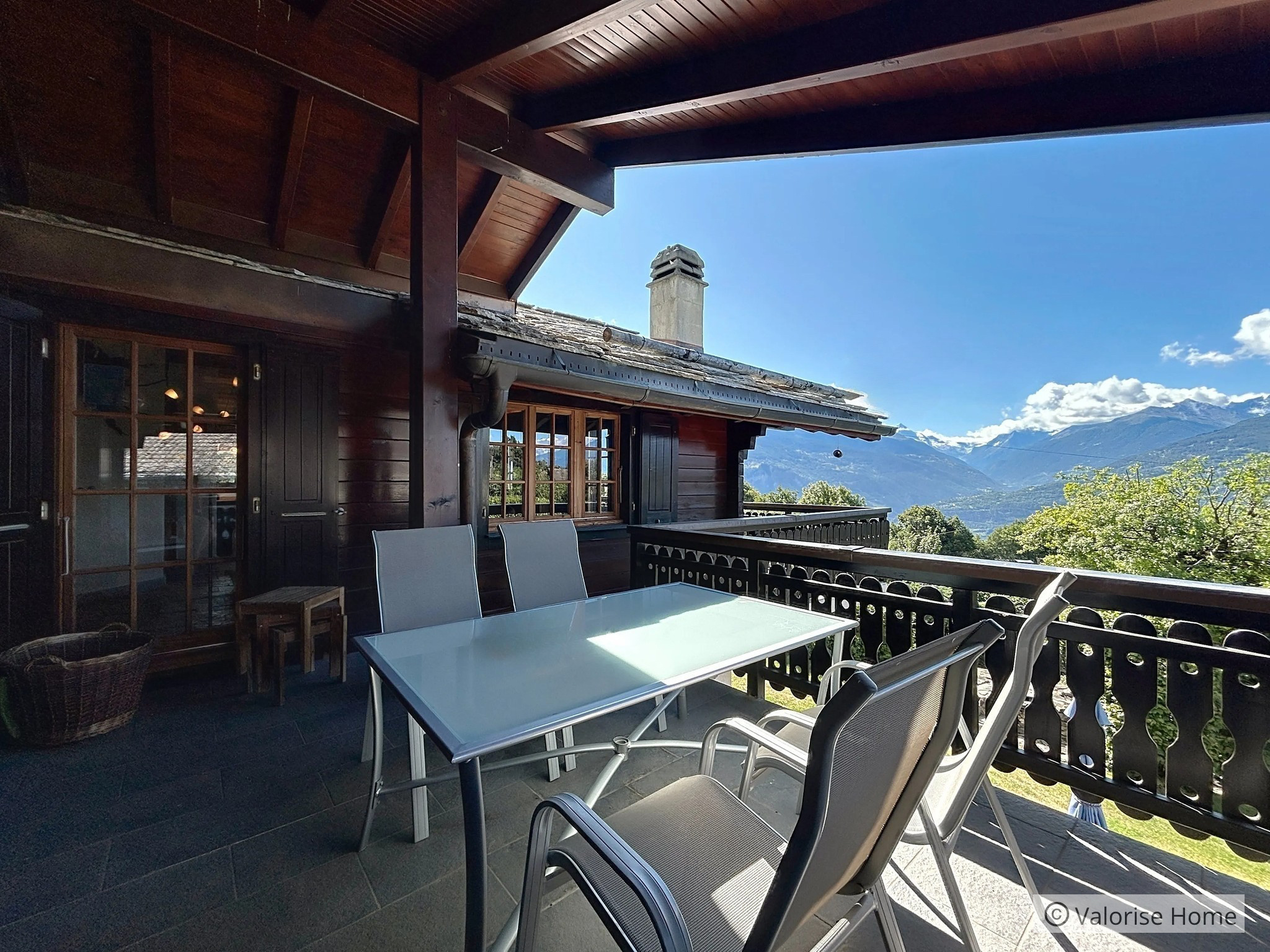 Terrasse à l'étage