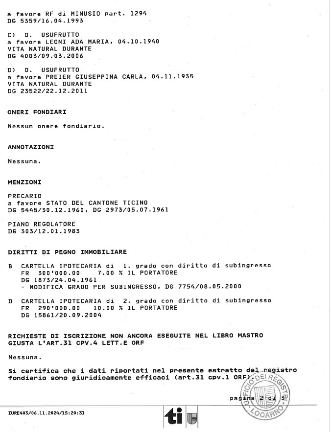 Grundbuchauszug MFH Seite 2 Grundbuchauszug MFH Seite 2