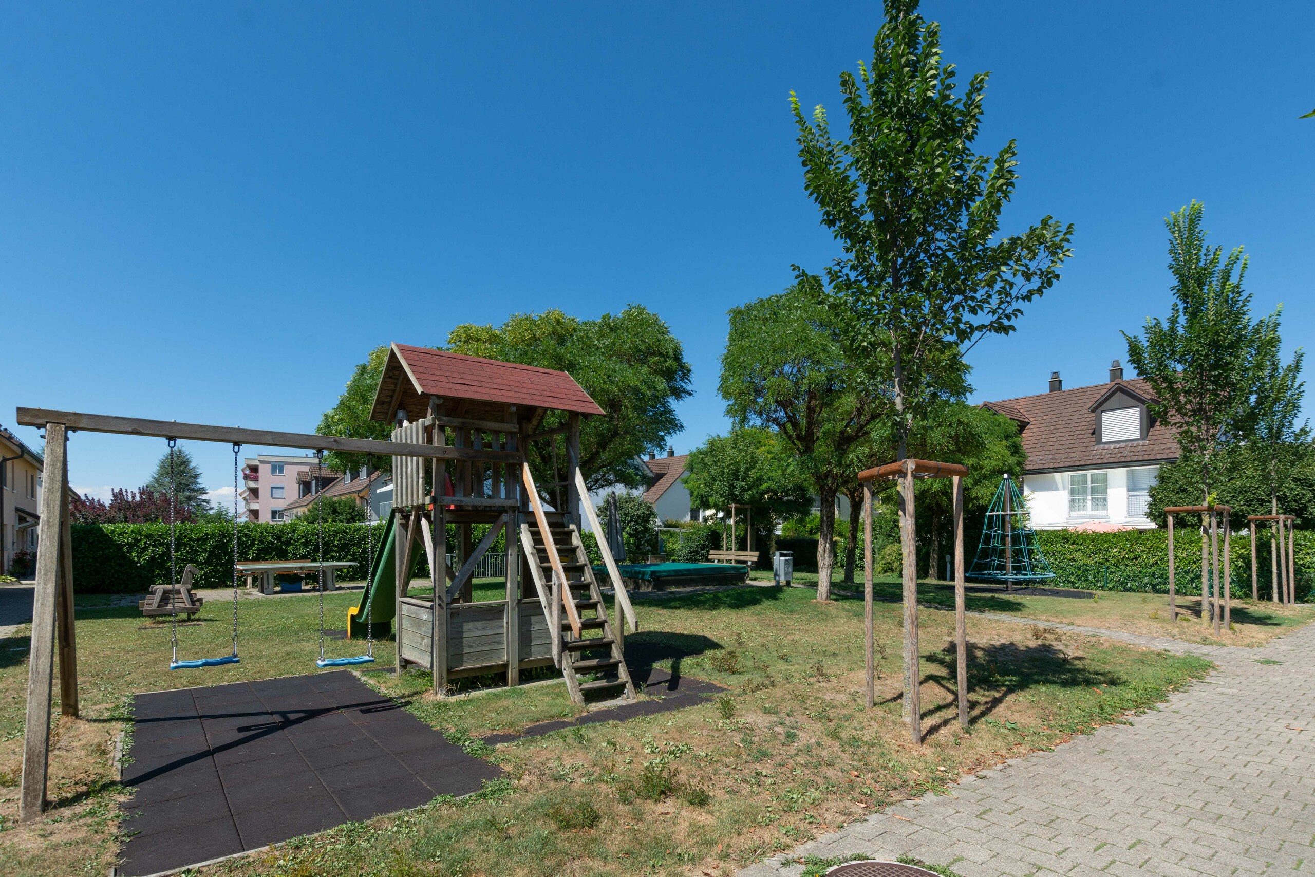 Einfamilienhaus Schafmatt Belp, Spielplatz