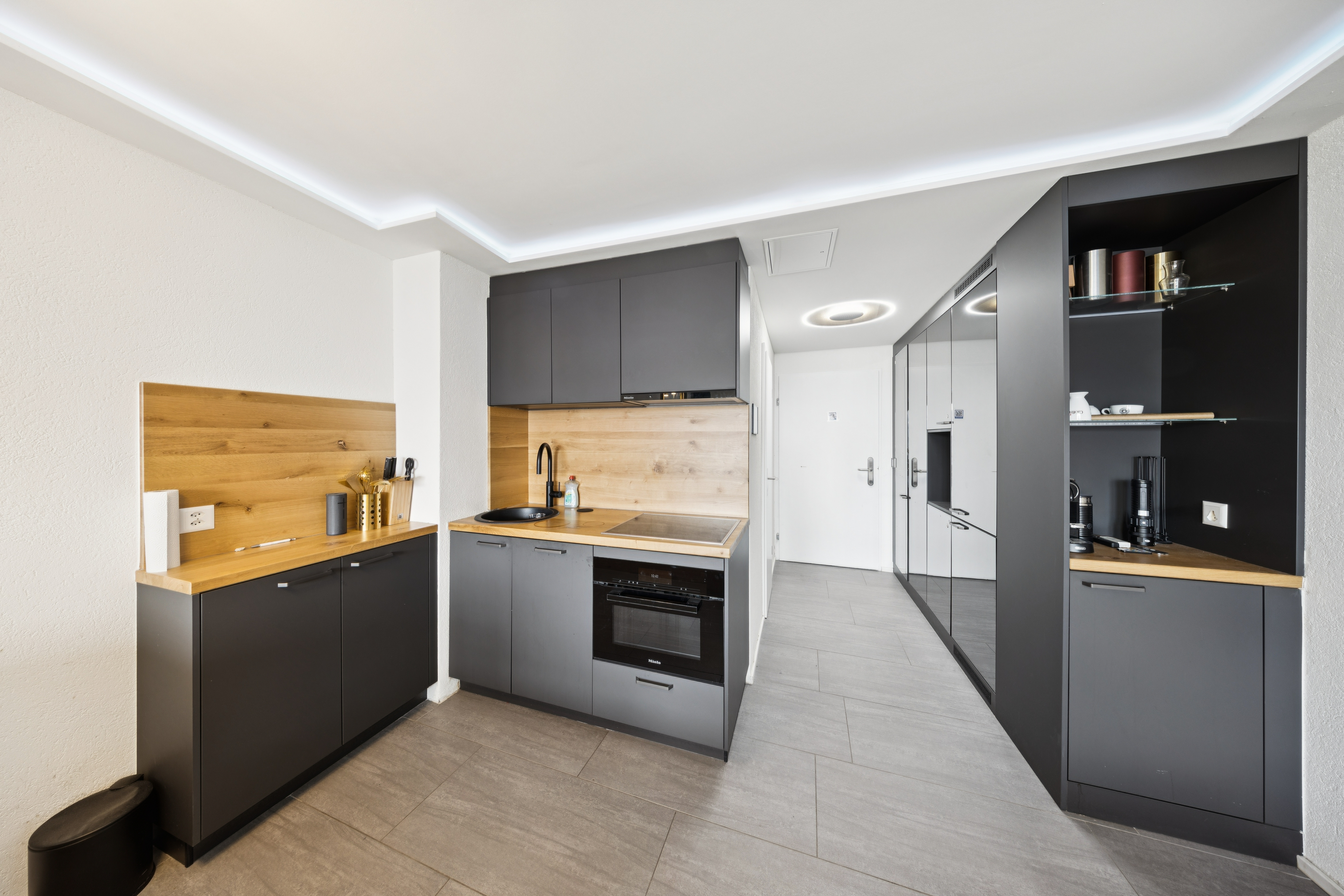 Coin cuisine fonctionnel pour se préparer soi-même confortablement