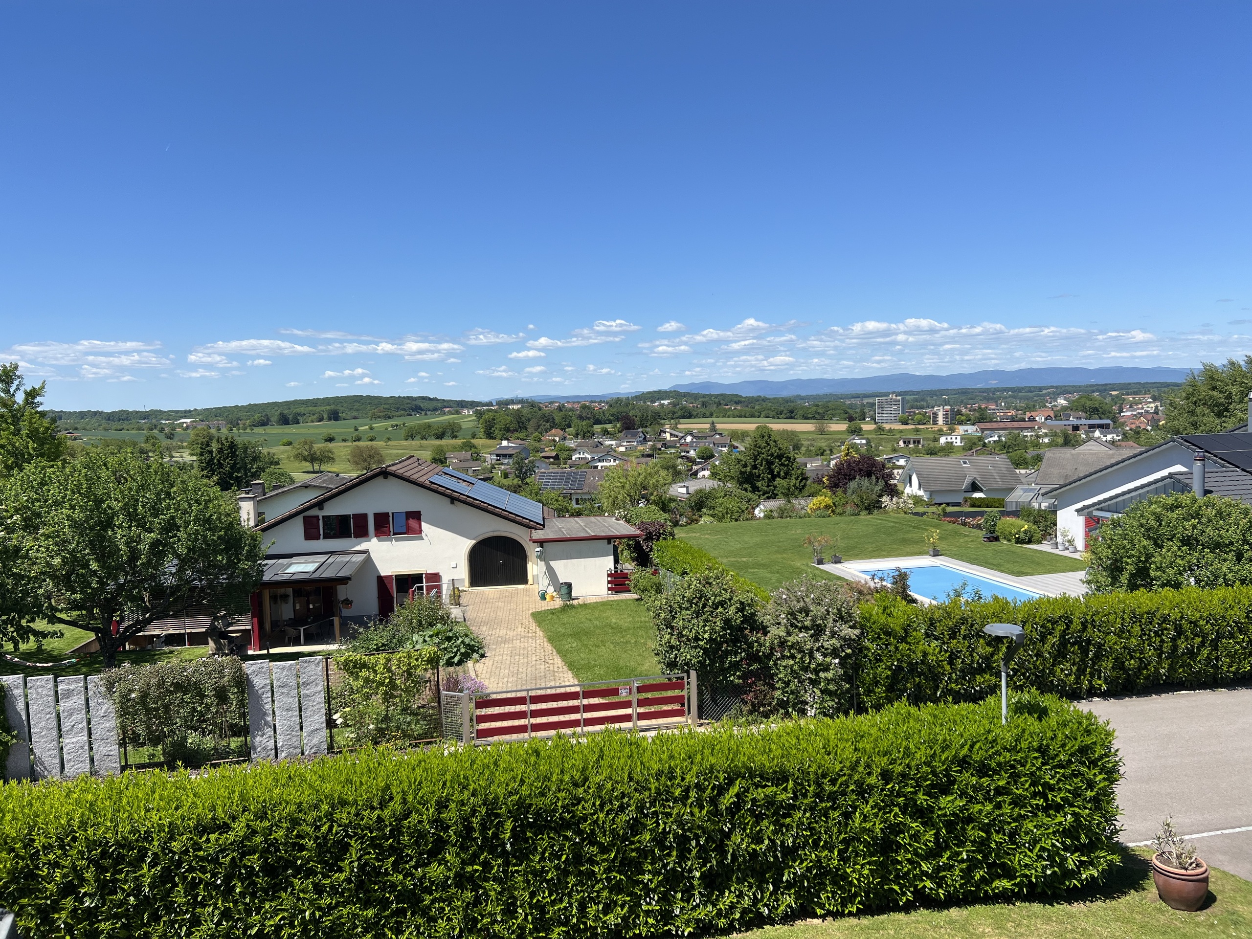 View of the Vosges mountains from the bedroom View of the Vosges mountains from the bedroom