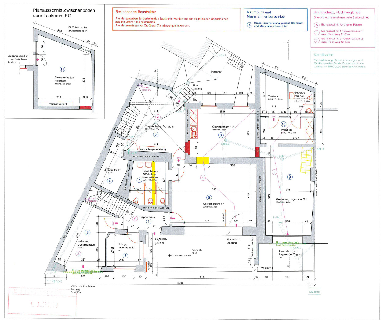 Umbauplan EG Gewerbe