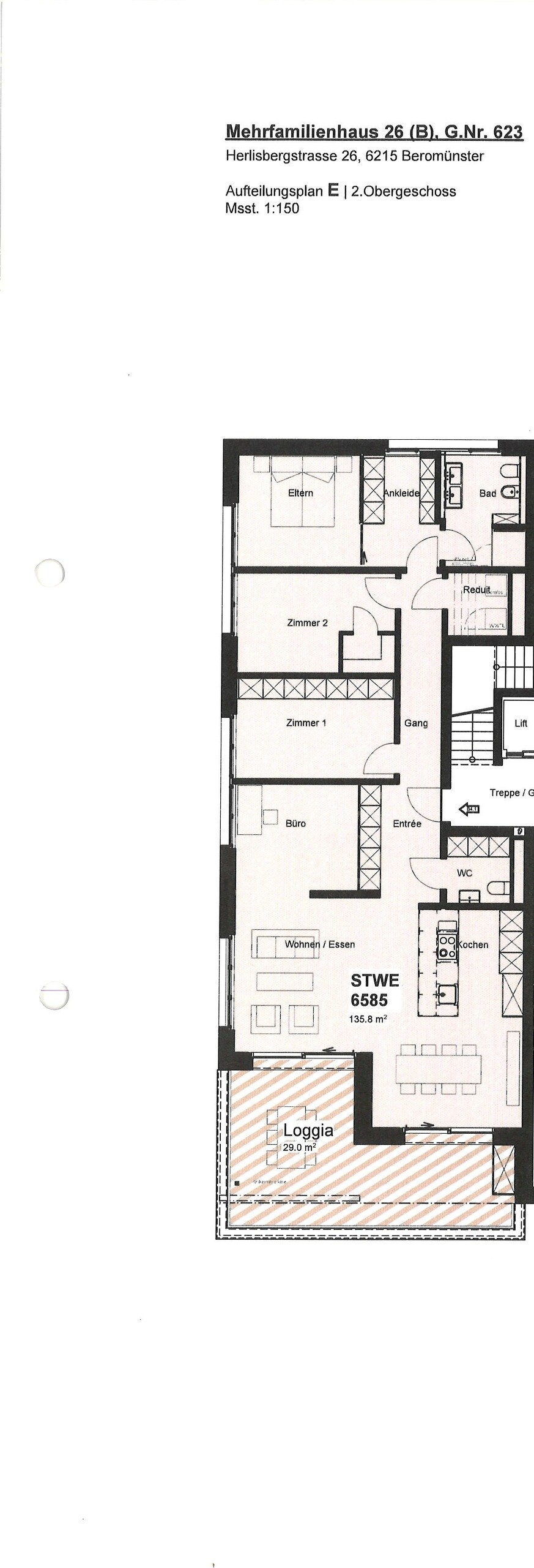 Grundriss WHG B 4.1 Grundriss WHG B 4.1