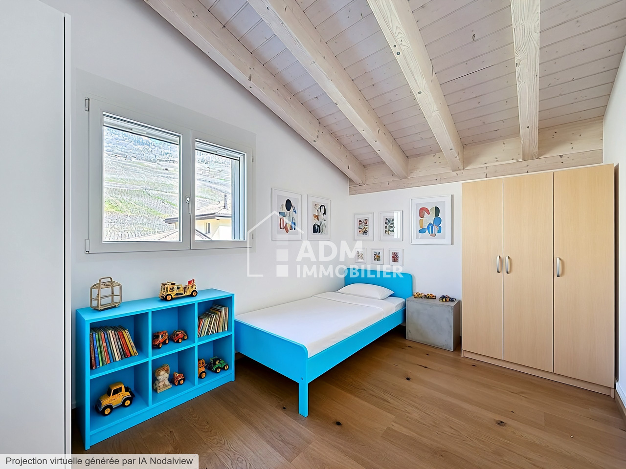 Chambre 3 - photo retravaillée virtuellement Chambre 3 - photo retravaillée virtuellement