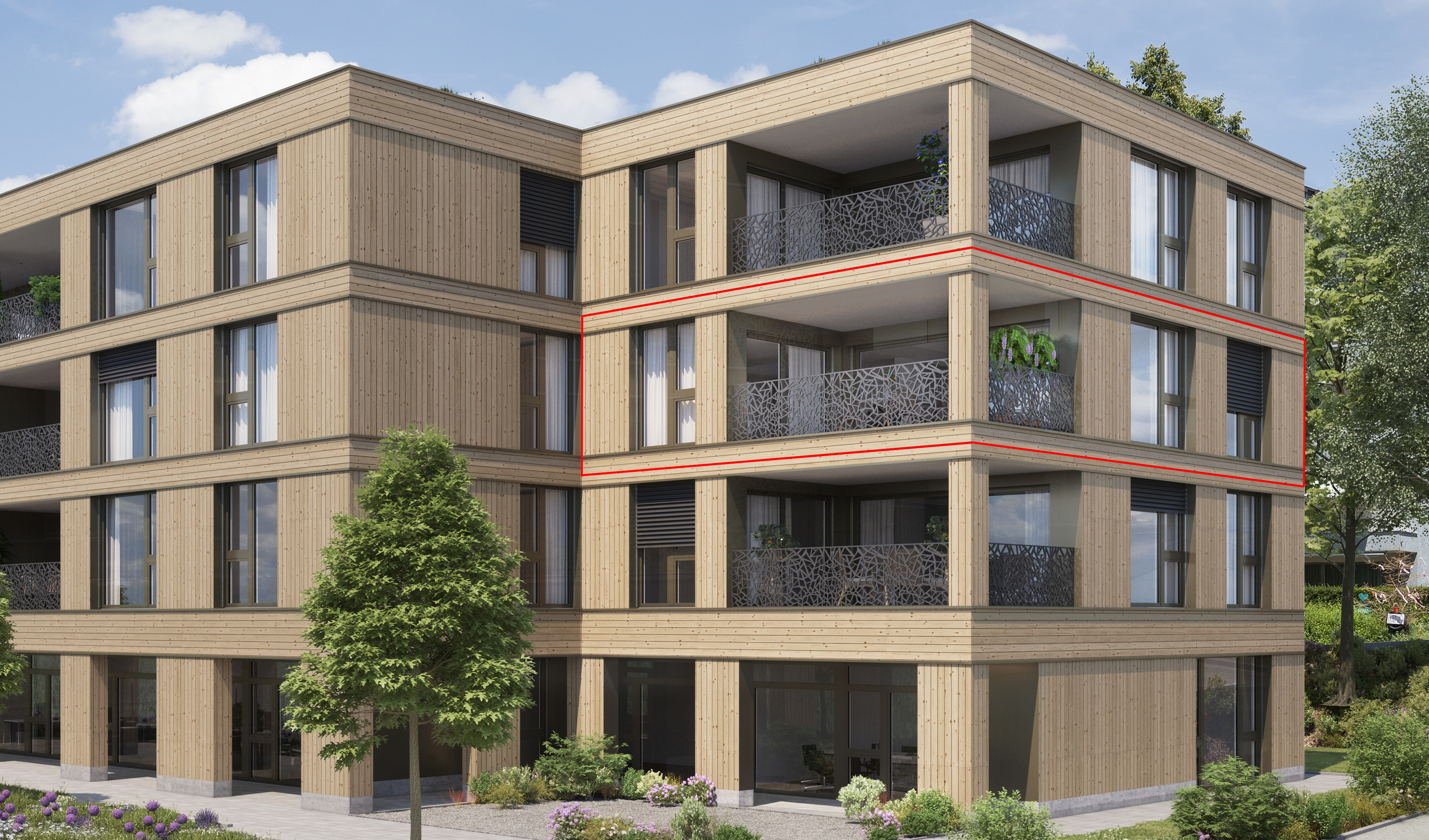 Wohnung in zweiten Obergeschoss