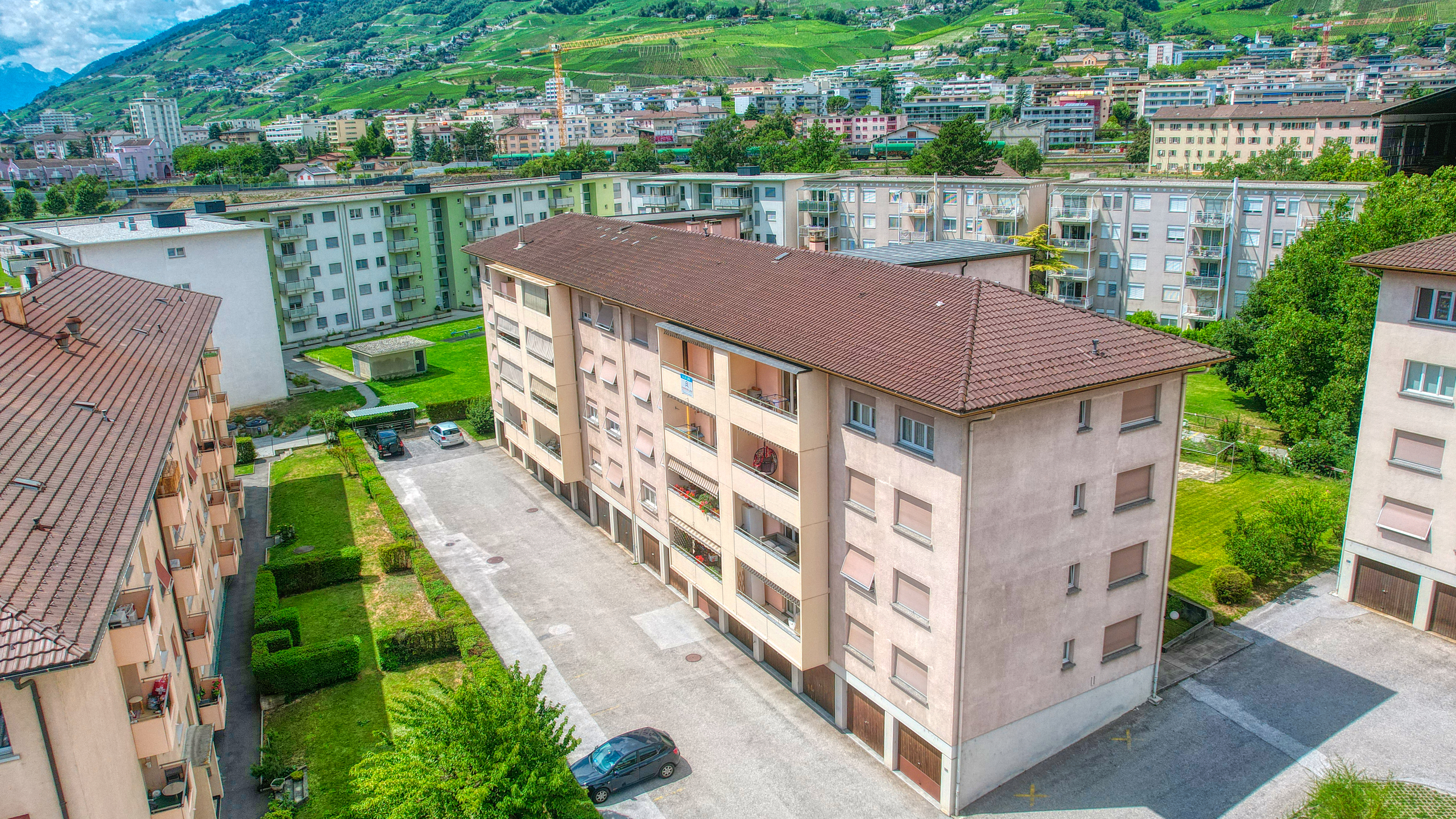 Appartement Sierre - Vue drone