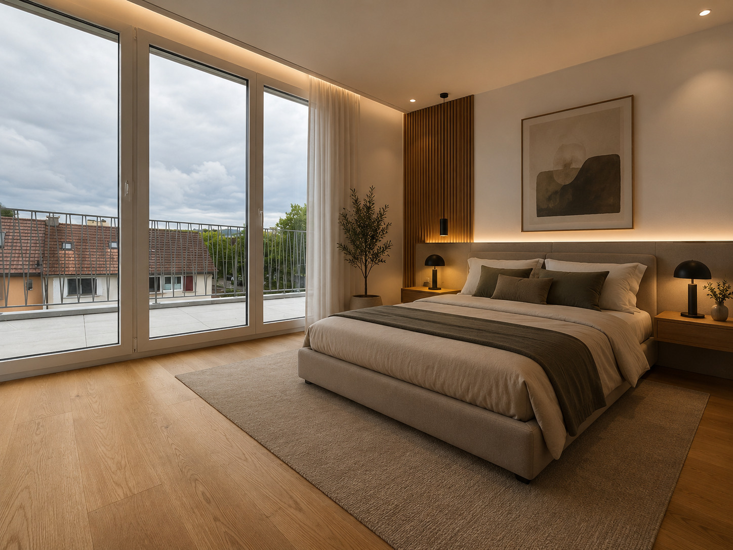 Zimmer 4 Dachgeschoss Visualisierung