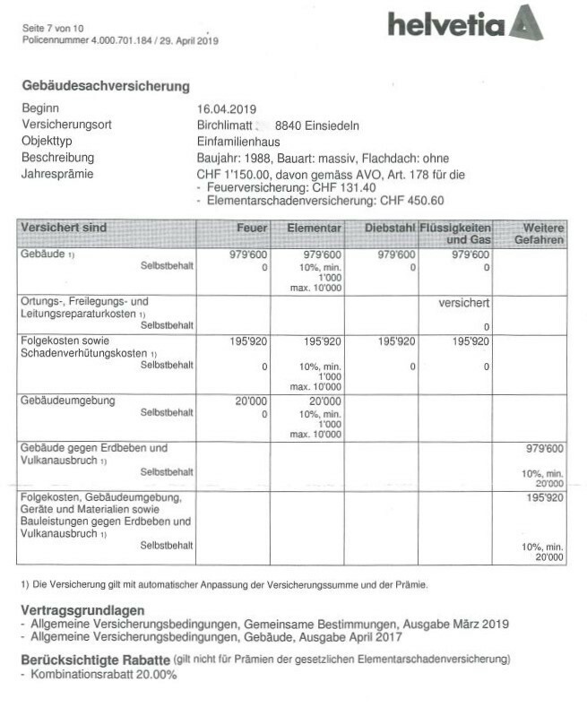 Gebäudeversicherung Gebäudeversicherung