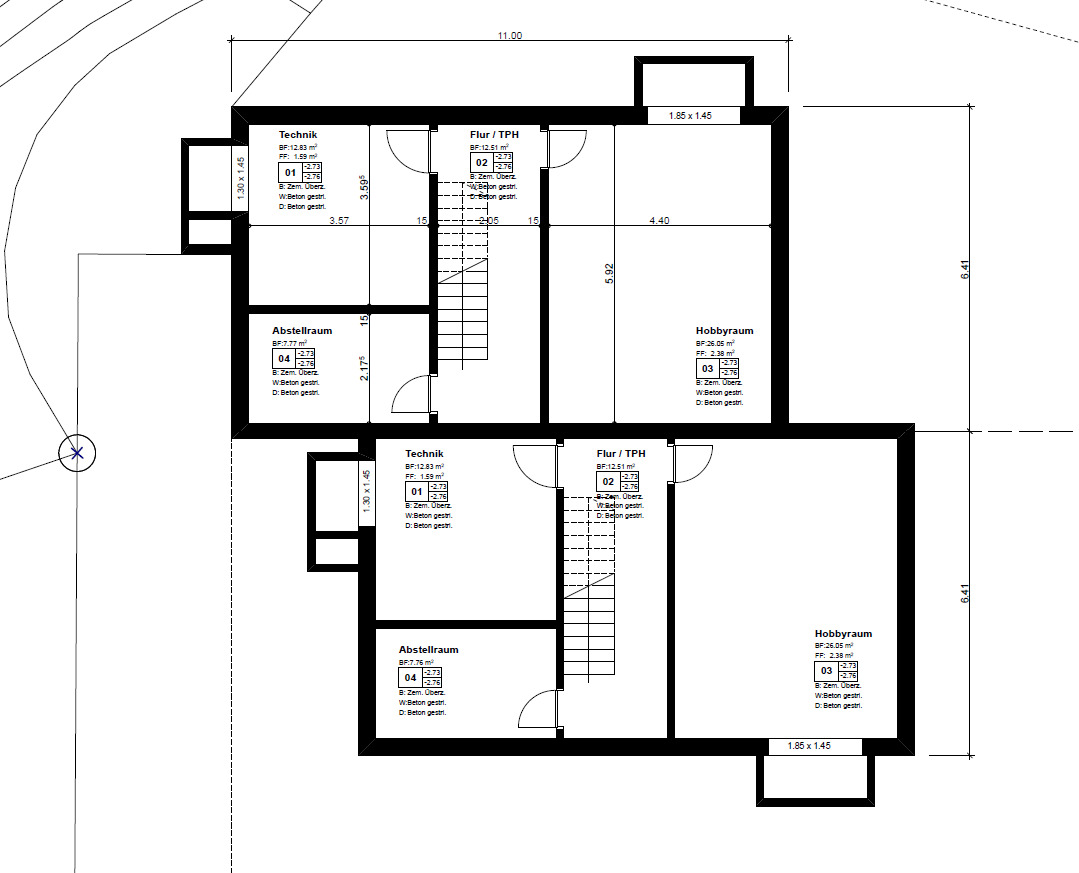Grundriss Untergeschoss