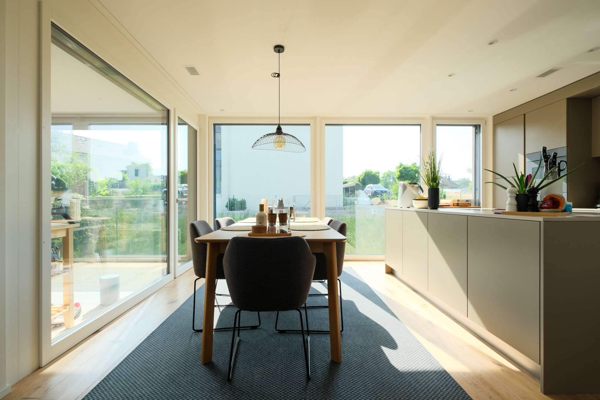 Küche und Essbereich