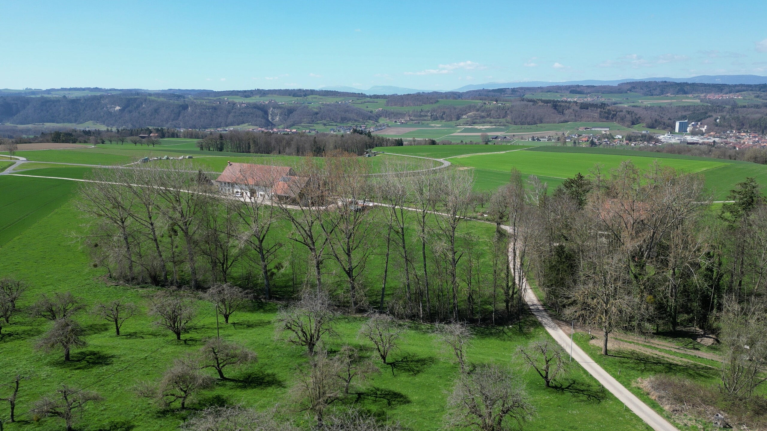 Vue sur la campagne environnante