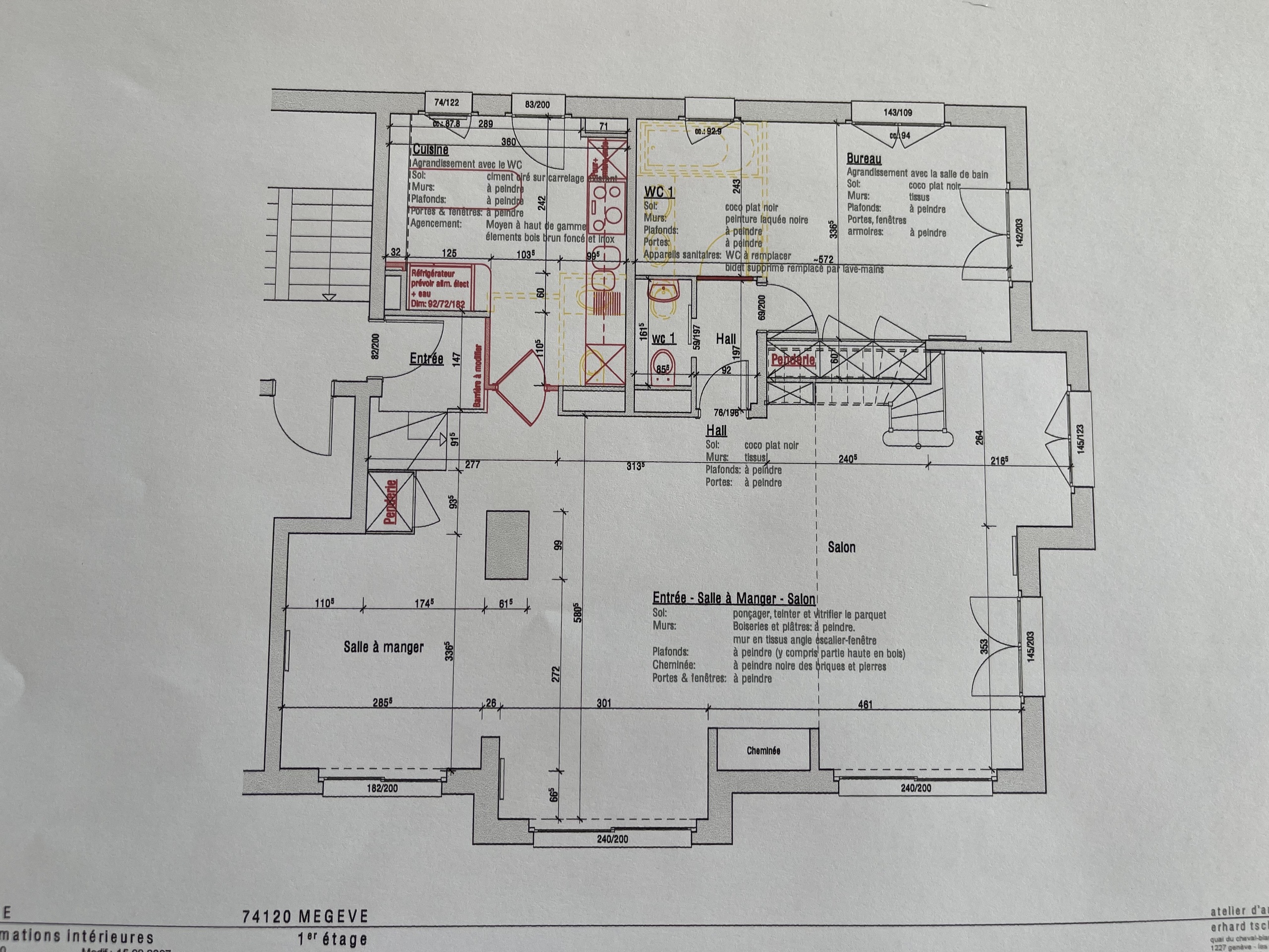 plan du 1er étage