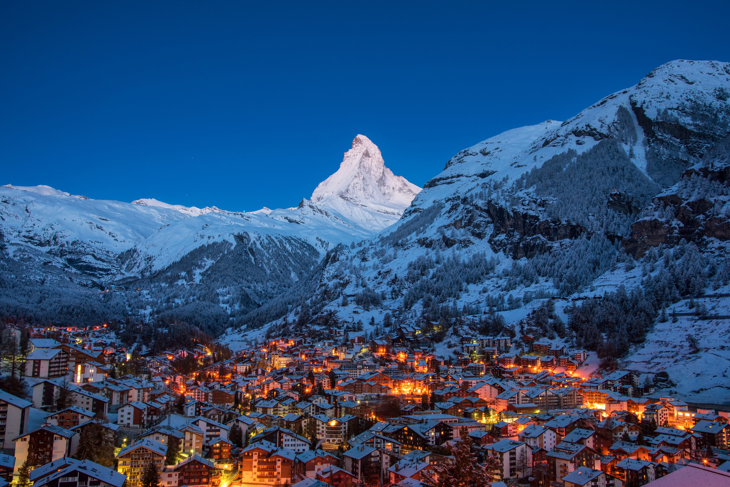 Zermatt at christmas time