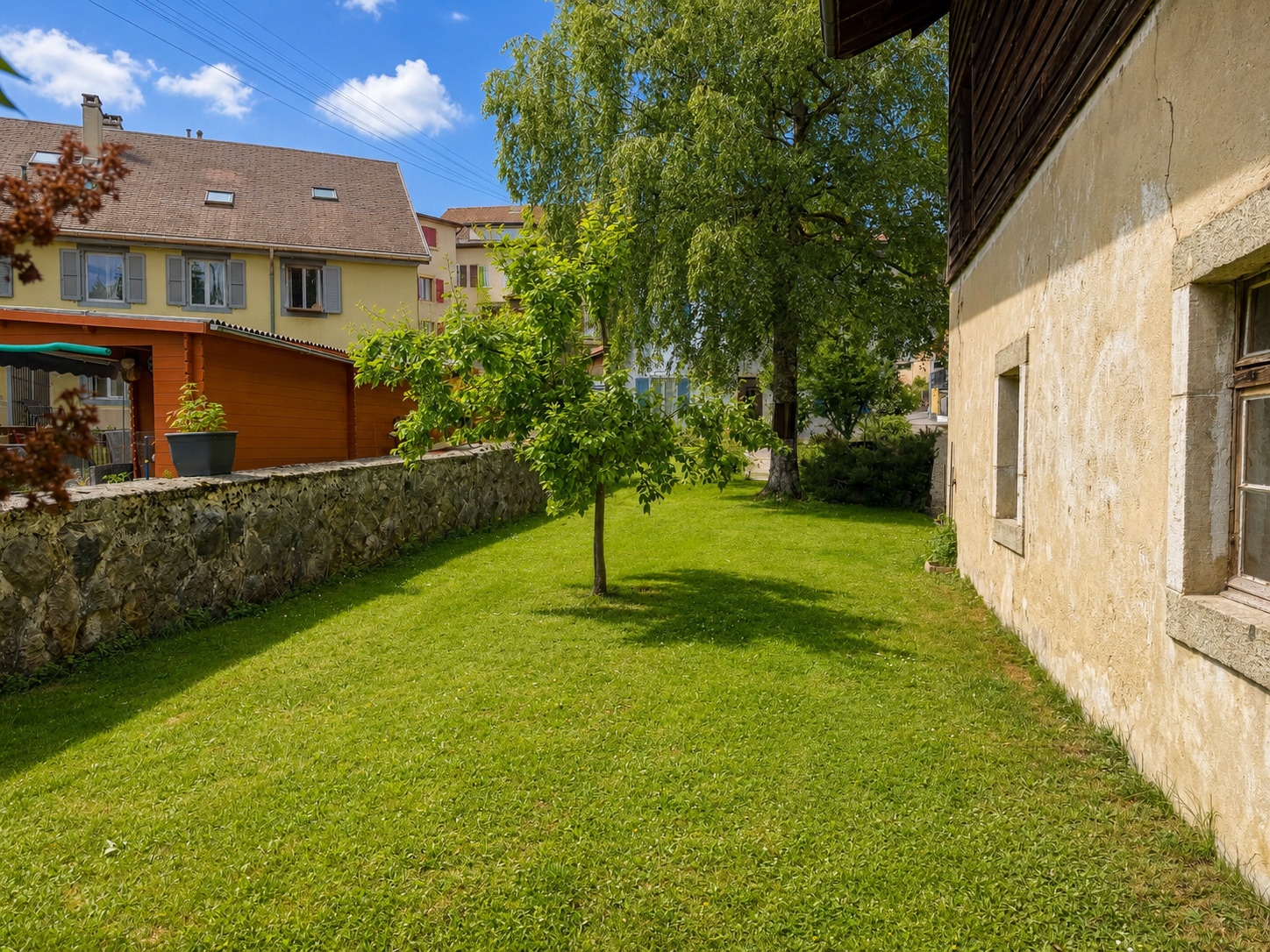 Bel extérieur avec arbre fruitier Bel extérieur avec arbre fruitier